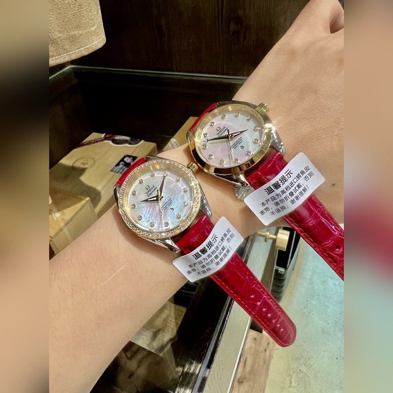 Omega Seamaster Aqua Series Exclusive New Release Premium Quality Crocodile Leather-8