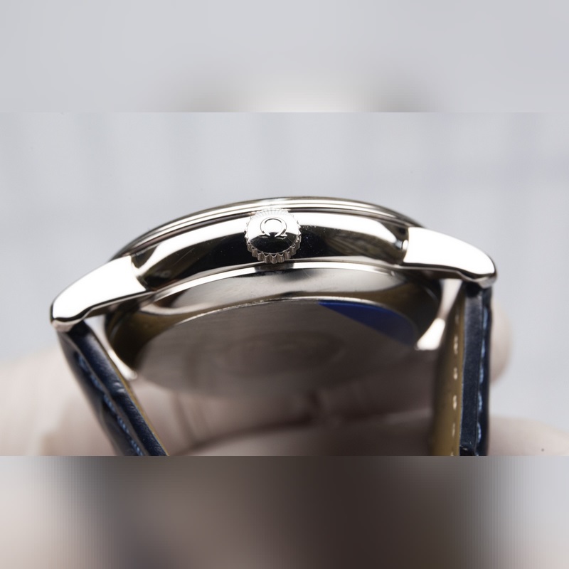 Omega De Ville Couple Replica Watch Authentic Sunburst Dial Arc Glass Quality-6