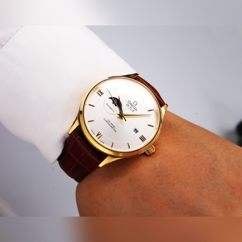 Omega Constellation Series Waterproof 5ATM Custom 8217 Movement High Quality-4