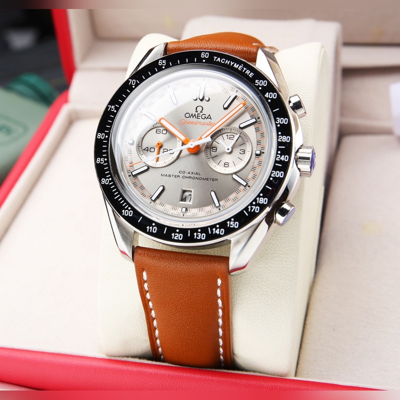 Omega Speedmaster Racing 42mm Steel Replica Watch with 904L Bracelet-2