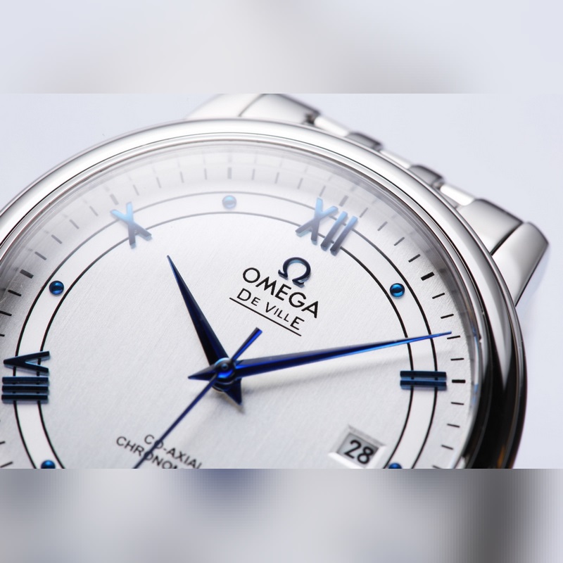 Omega De Ville Couples Replica Watch Original Sunburst Dial Authentic Quality-2