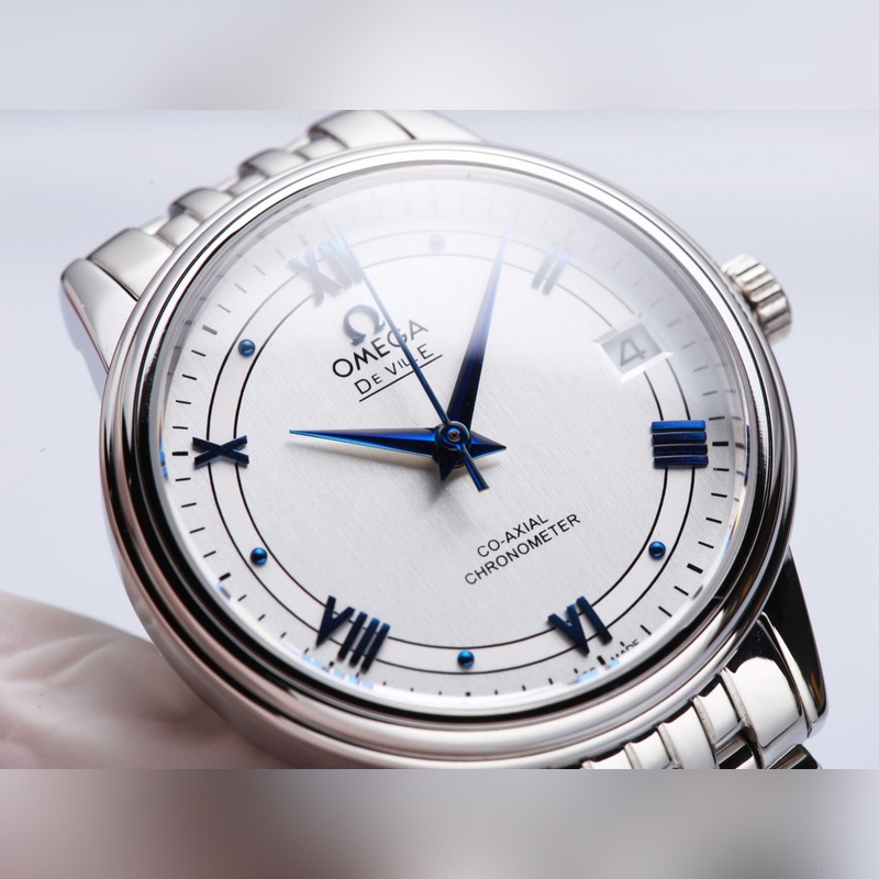 Omega De Ville Couples Replica Watch Original Sunburst Dial Authentic Quality-3