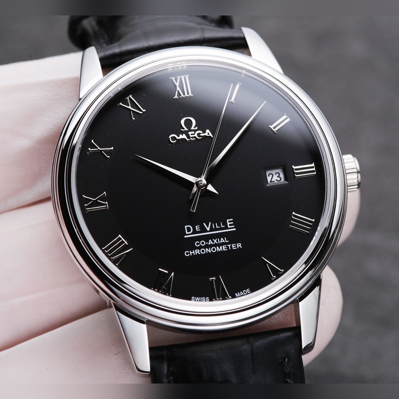 Omega De Ville 316L Stainless Steel Couple Replica Watch-1