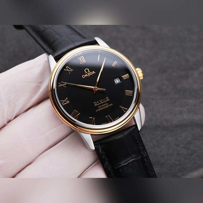 Omega De Ville 316L Stainless Steel Couple Replica Watch-2