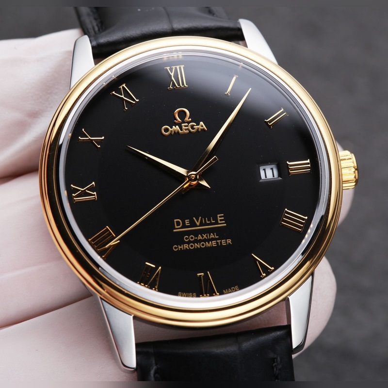 Omega De Ville 316L Stainless Steel Couple Replica Watch-3