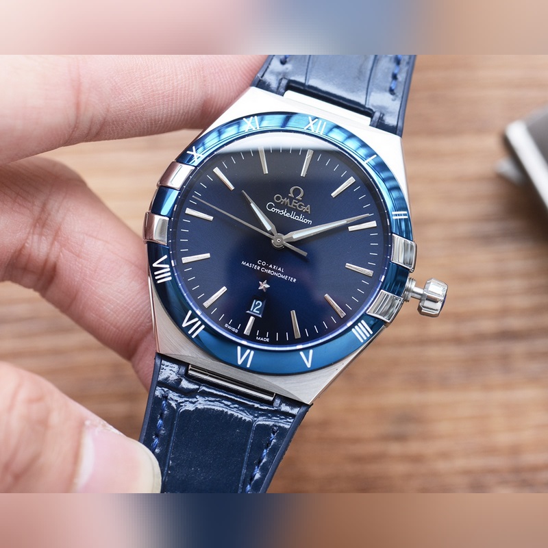 Double Gemini Blue Treasure V12 41mm Starry Constellation Replica Watch Fifth Generation-3
