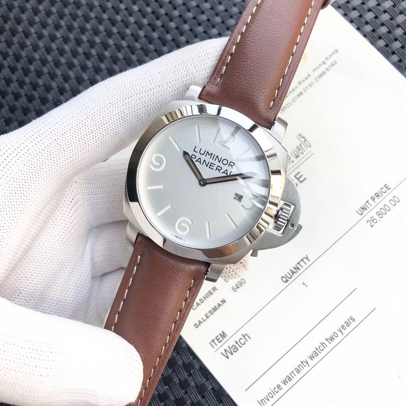 Panerai Classic Luminor Men's Replica Watch Big Three Hands Design-5