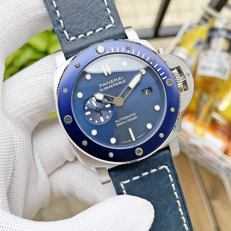 Panerai Submersible Verde Militare 47mm Dive Replica Watch-4