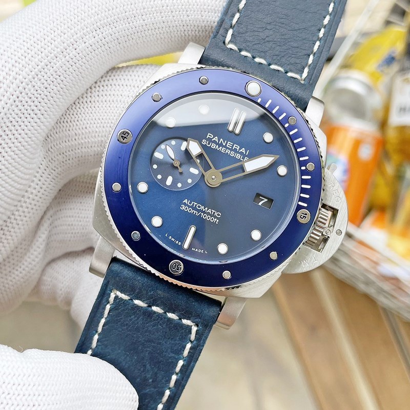 Panerai Submersible Verde Militare 47mm Dive Replica Watch-8