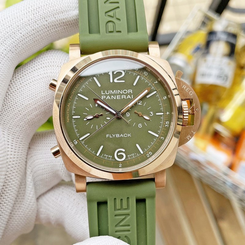 Panerai Submersible Verde Militare 47mm Dive Replica Watch-2