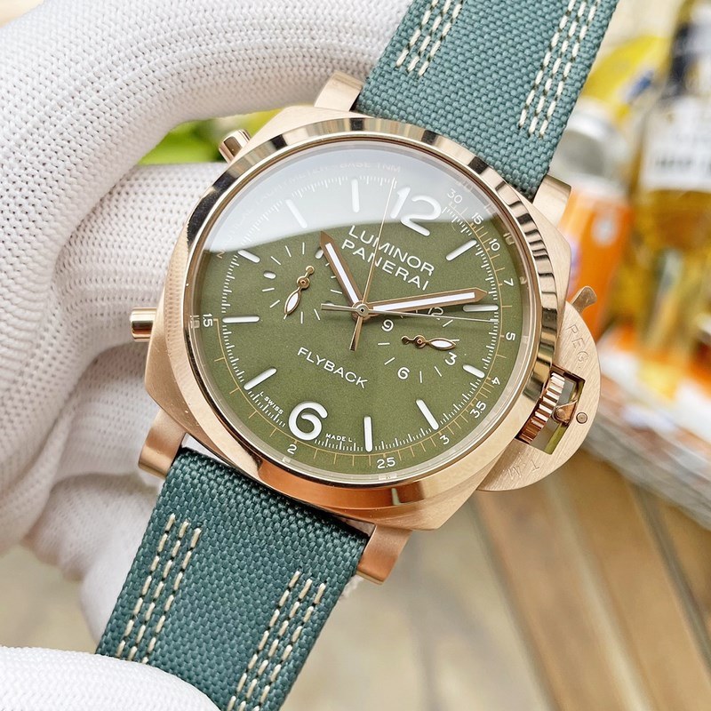 Panerai Submersible Verde Militare 47mm Dive Replica Watch-8