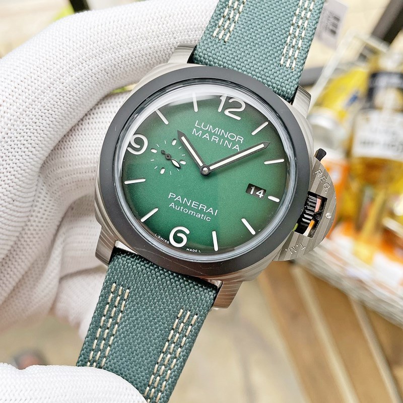 Panerai Submersible Verde Militare 47mm | Luxury Diving Replica Watch-2