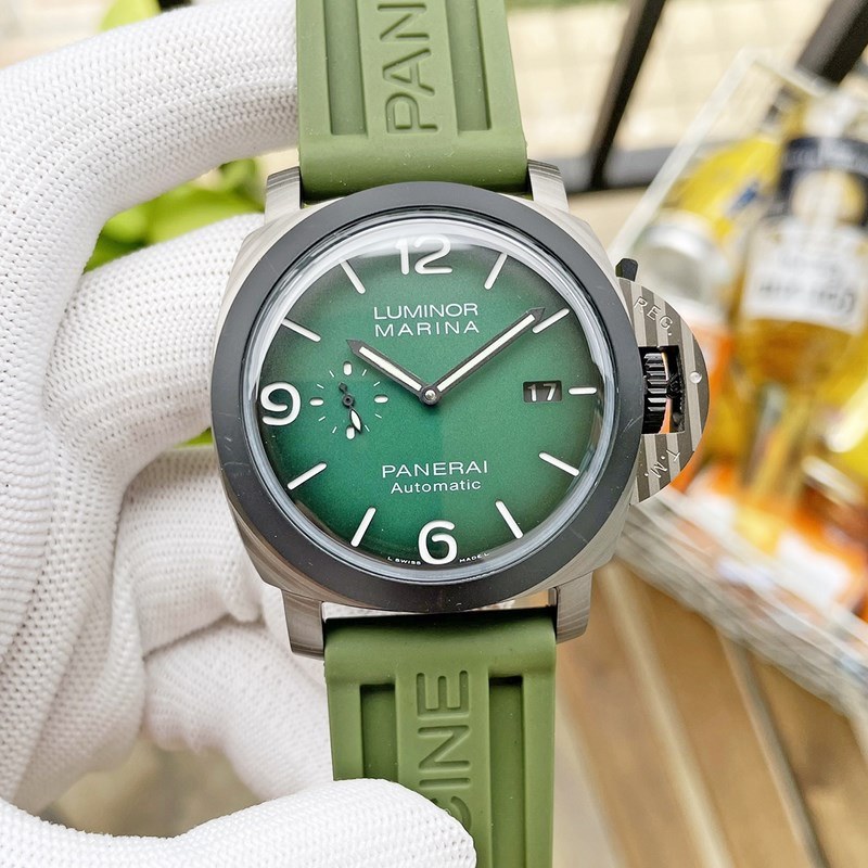Panerai Submersible Verde Militare 47mm | Luxury Diving Replica Watch-7
