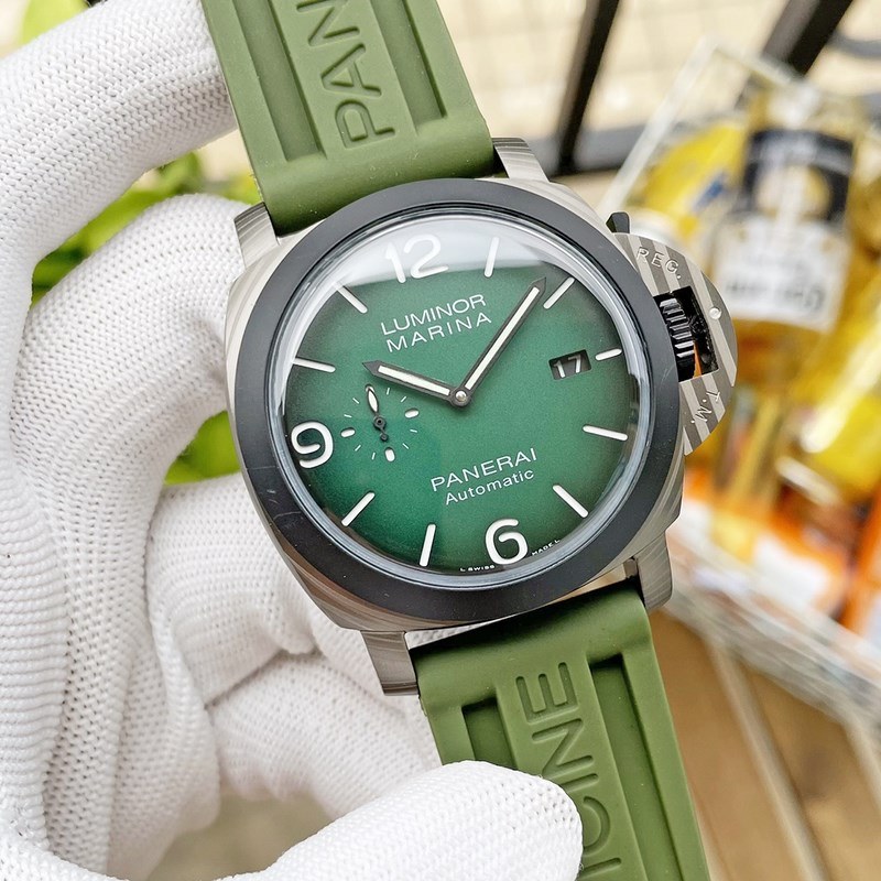 Panerai Submersible Verde Militare 47mm | Luxury Diving Replica Watch-8