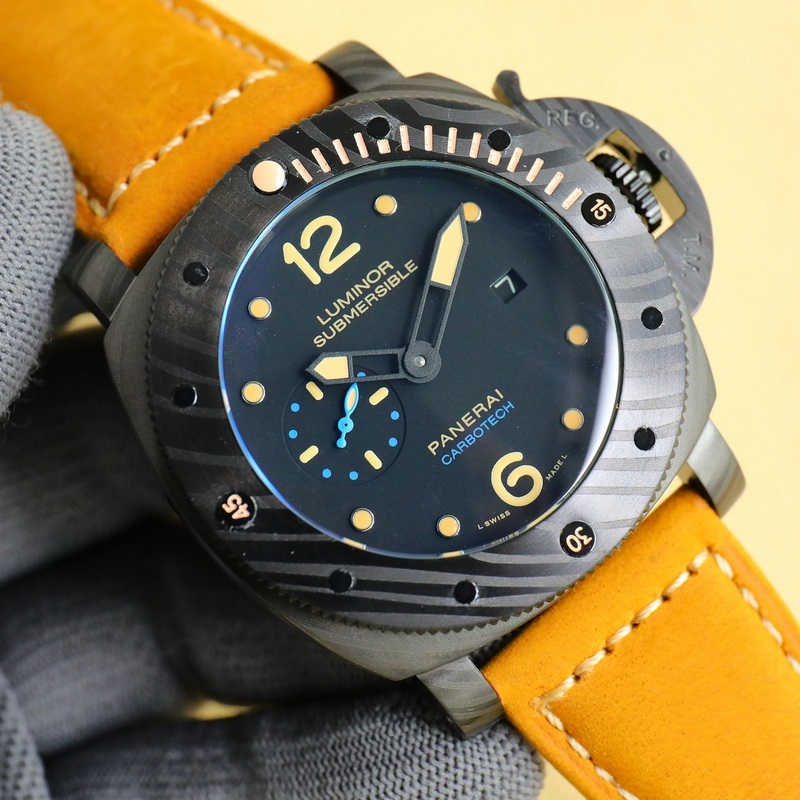 Panerai Submersible BMG-Tech 44mm Dive Replica Watch with Metal Glass-5