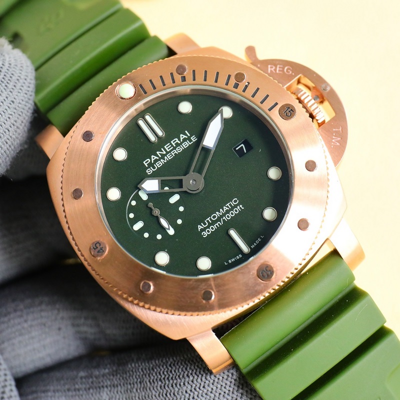 Panerai Submersible BMG-TECH 44mm Metal Glass Dive Replica Watch-4