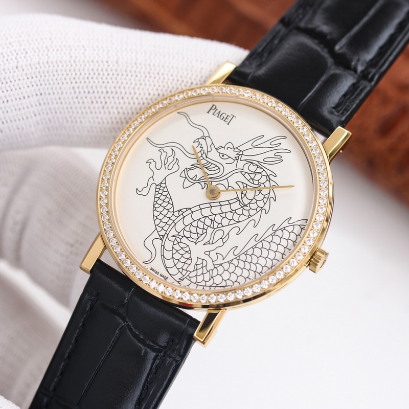 Piaget Altiplano Dragon and Phoenix Series Elegant Dress Replica Watch with Fine Details-2