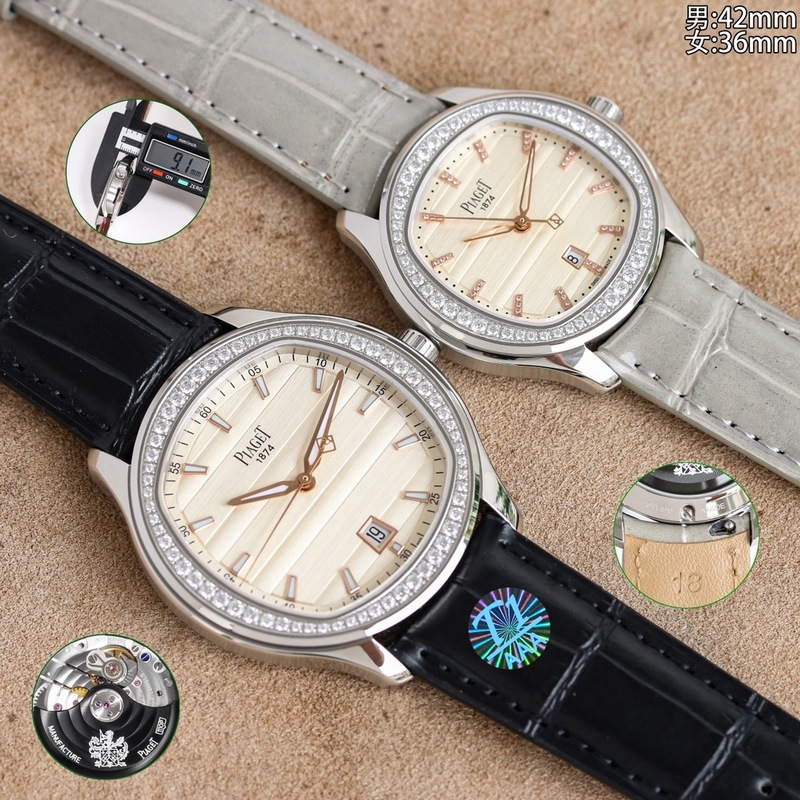 Piaget Polo Thin Couple's Replica Watch Slim Luxury Timepieces-3