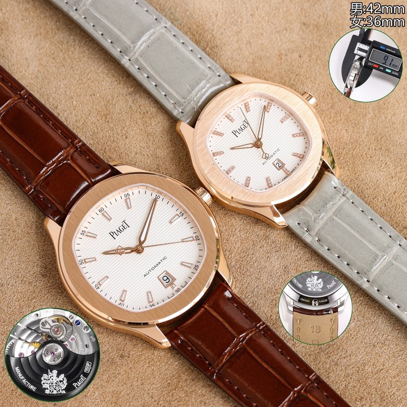 Piaget Polo Couple Replica Watch Ultra-Thin Design Elegant Quality-2