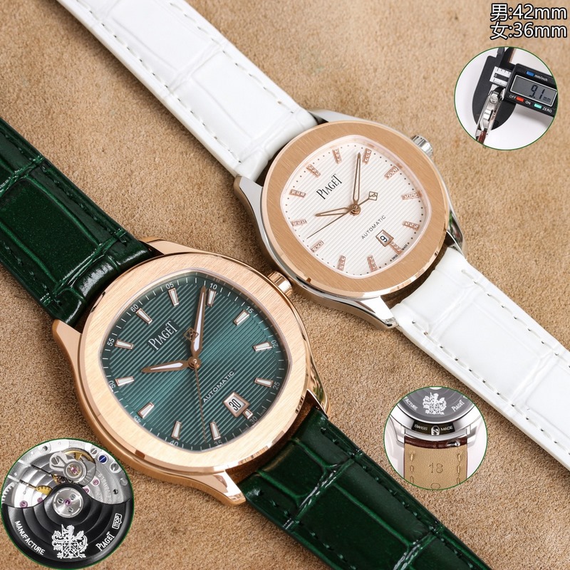Piaget Polo Couple Replica Watch Ultra-Thin Design Elegant Quality-3