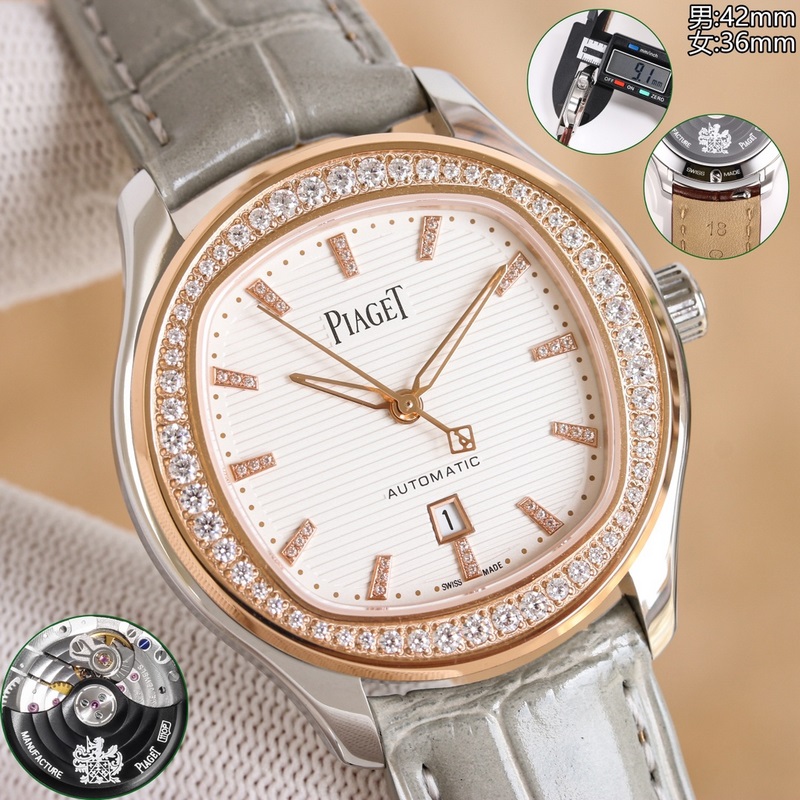 Piaget Polo Couple Replica Watch Ultra-Thin Design Elegant Quality-5