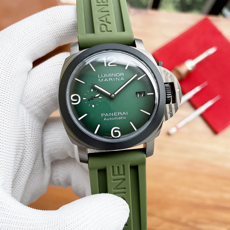 Panerai Submersible Verde Militare V7 Series 4 Dive Replica Watch-4