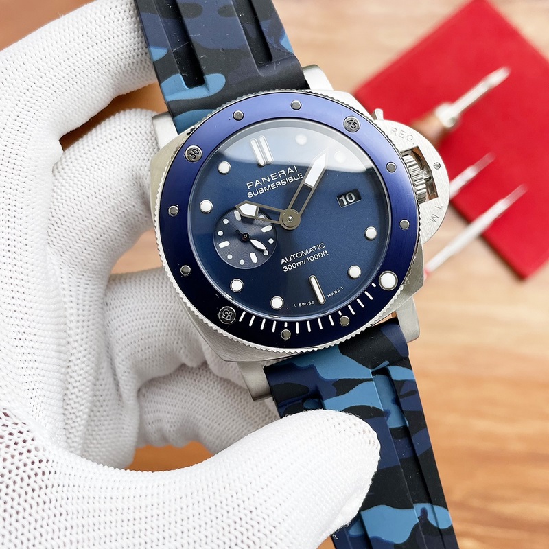 Panerai Submersible Verde Militare V7 Diving Replica Watch Series 4-2