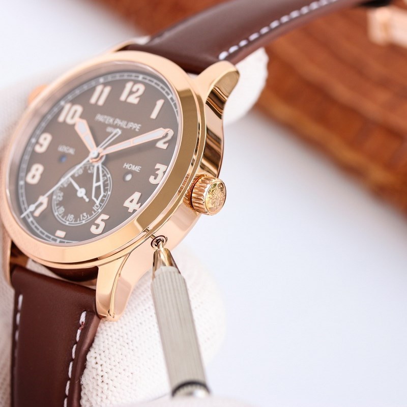 Patek Philippe Calatrava Pilot Travel Time Ref. 5524 Luxury Dual Time Zone Replica Watch-2