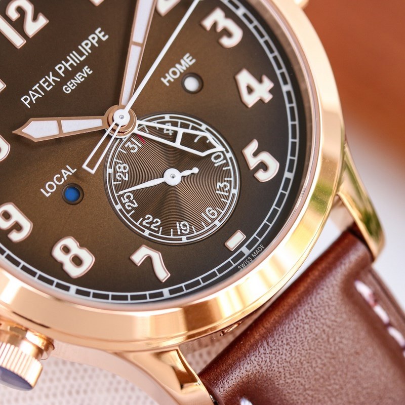 Patek Philippe Calatrava Pilot Travel Time Ref. 5524 Luxury Dual Time Zone Replica Watch-3