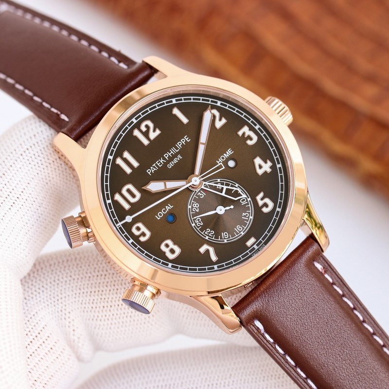 Patek Philippe Calatrava Pilot Travel Time Ref. 5524 Luxury Dual Time Zone Replica Watch-8
