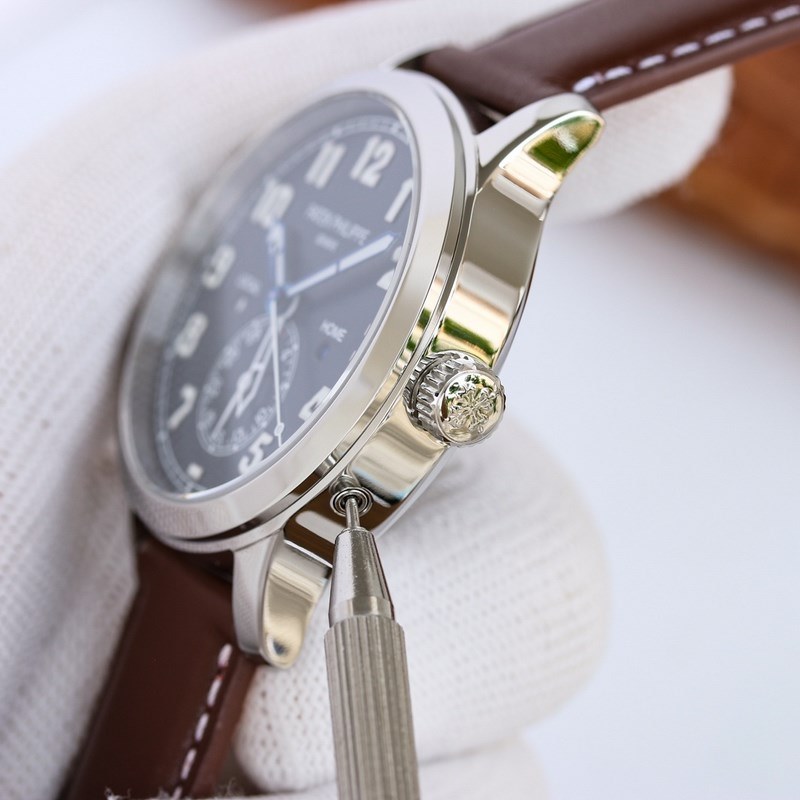 Patek Philippe Calatrava Pilot Travel Time Ref. 5524 Luxury Dual-Time Replica Watch-6