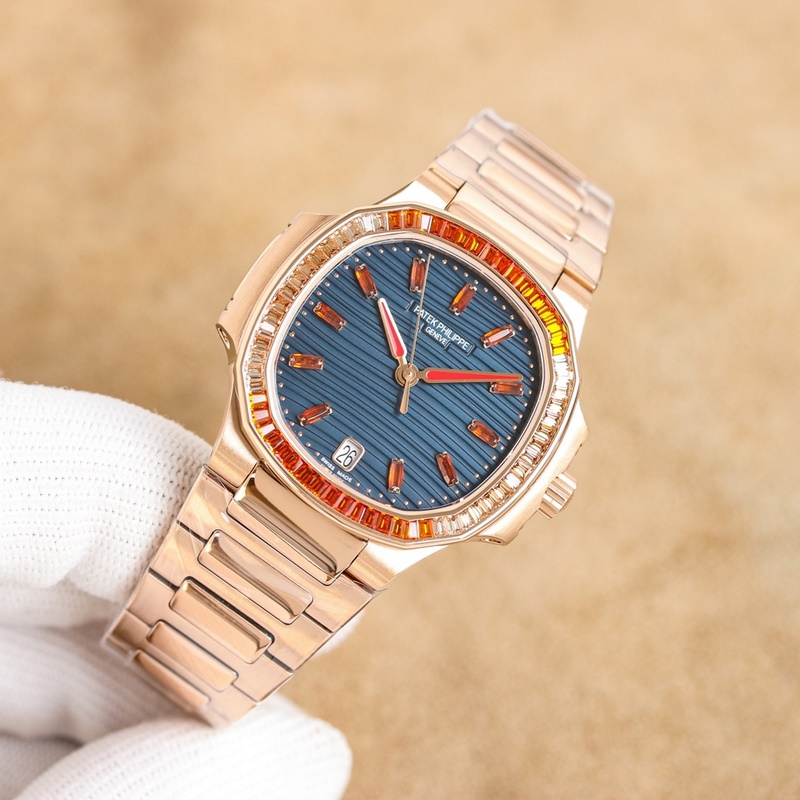 Patek Philippe RM Nautilus Rainbow Diamond Parrot Women's Replica Watch-2