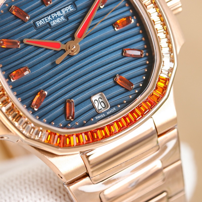 Patek Philippe RM Nautilus Rainbow Diamond Parrot Women's Replica Watch-4