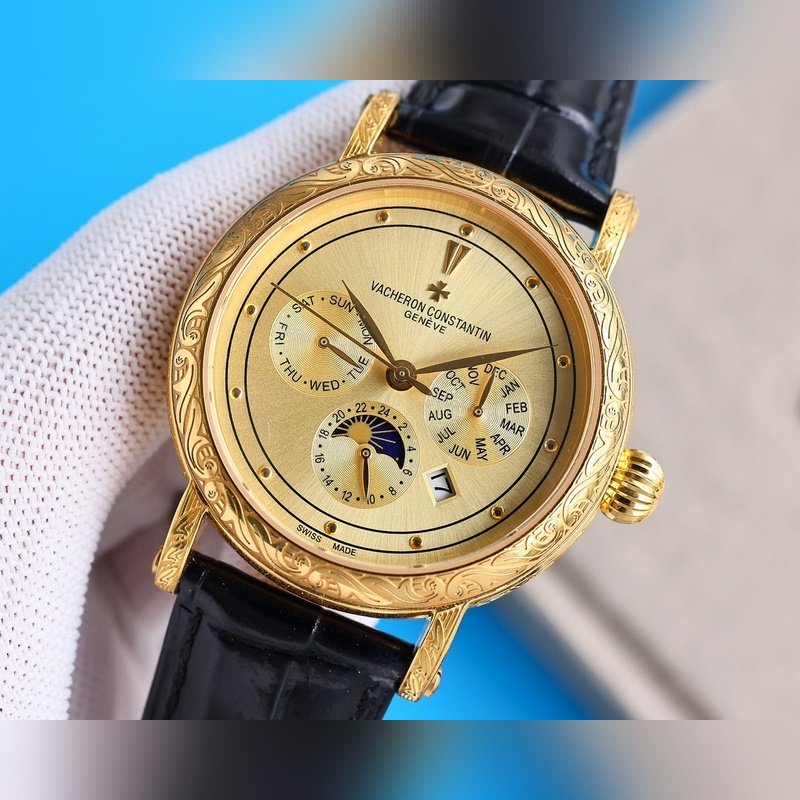 Patek Philippe Calatrava Elegant New Silver-Engraved Replica Watch with Strong Design-3