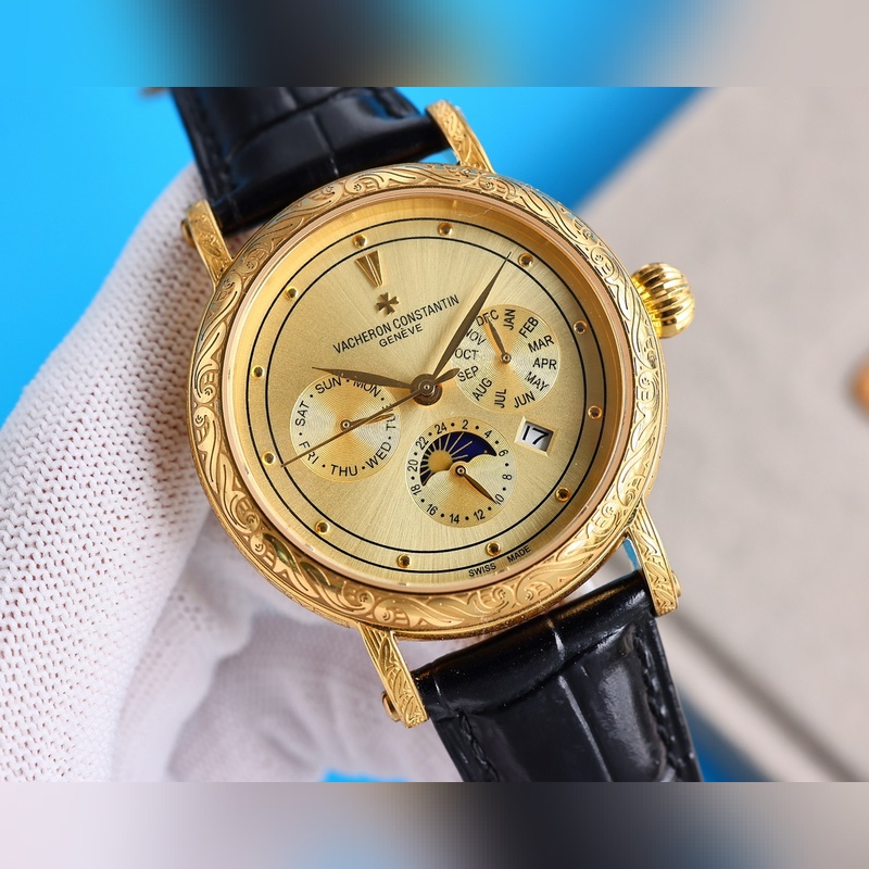 Patek Philippe Calatrava Elegant New Silver-Engraved Replica Watch with Strong Design-4