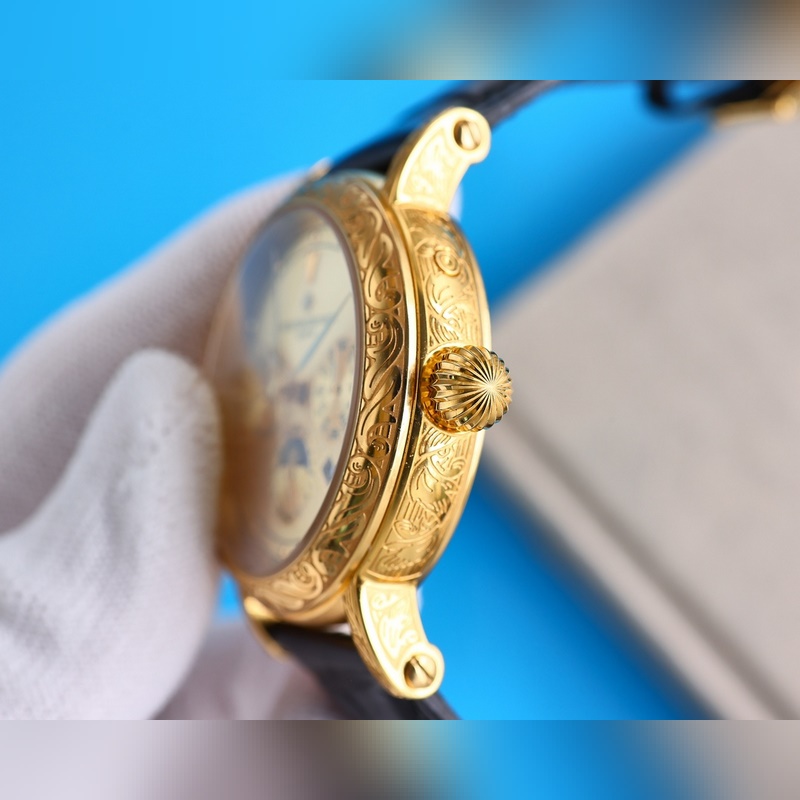 Patek Philippe Calatrava Elegant New Silver-Engraved Replica Watch with Strong Design-6