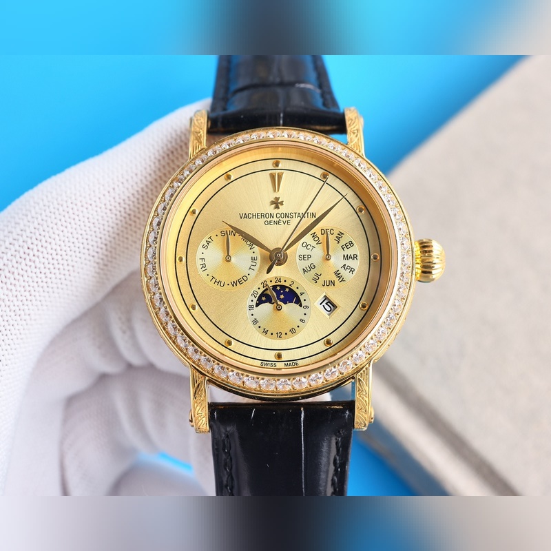 Patek Philippe Calatrava Elegant Silver Hook Replica Watch with Exquisite Floral Case-4