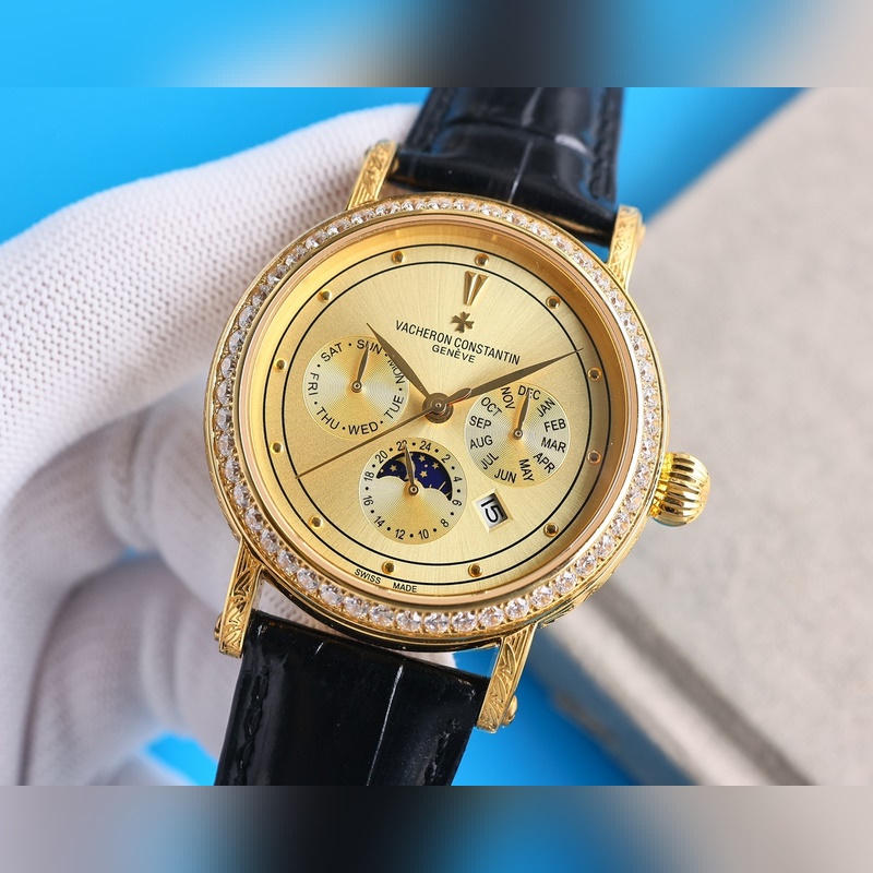 Patek Philippe Calatrava Elegant Silver Hook Replica Watch with Exquisite Floral Case-6