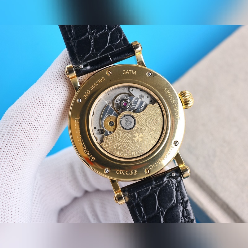 Patek Philippe Calatrava Elegant Silver Hook Replica Watch with Exquisite Floral Case-8