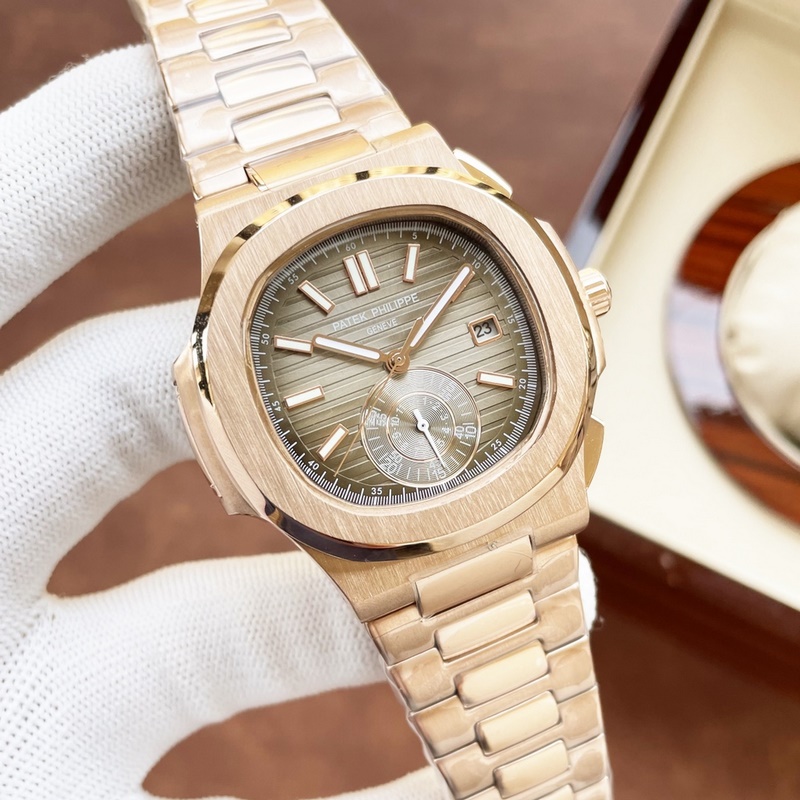 Patek Philippe Nautilus 5980 Chronograph 40mm Elegant Sports Replica Watch-4