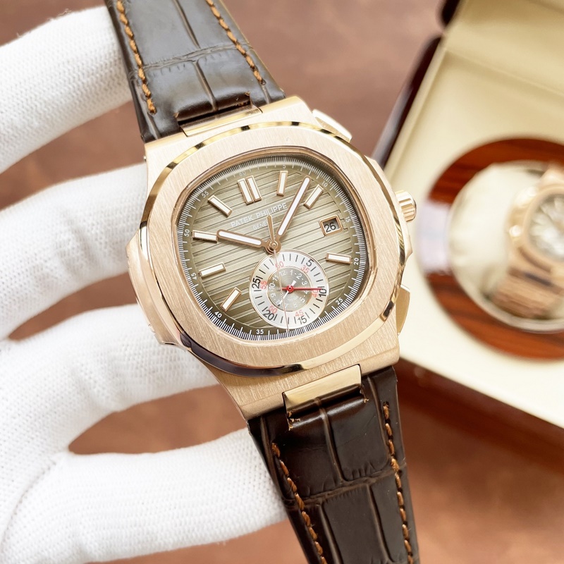 Patek Philippe Nautilus 5980 Chronograph 40mm Elegant Sports Replica Watch-6