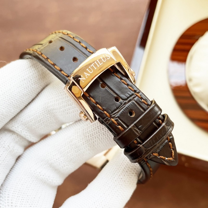 Patek Philippe Nautilus 5980 Chronograph 40mm Elegant Sports Replica Watch-8