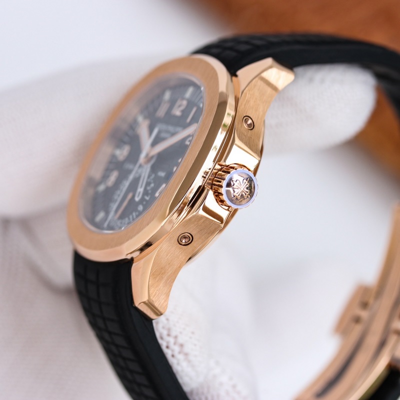 Patek Philippe Aquanaut 5164A-001 Travel Time Replica Watch with Modern Appeal-3