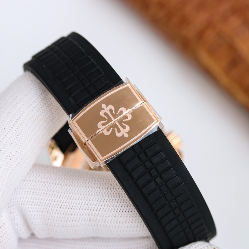 Patek Philippe Aquanaut 5164A-001 Travel Time Replica Watch with Modern Appeal-5