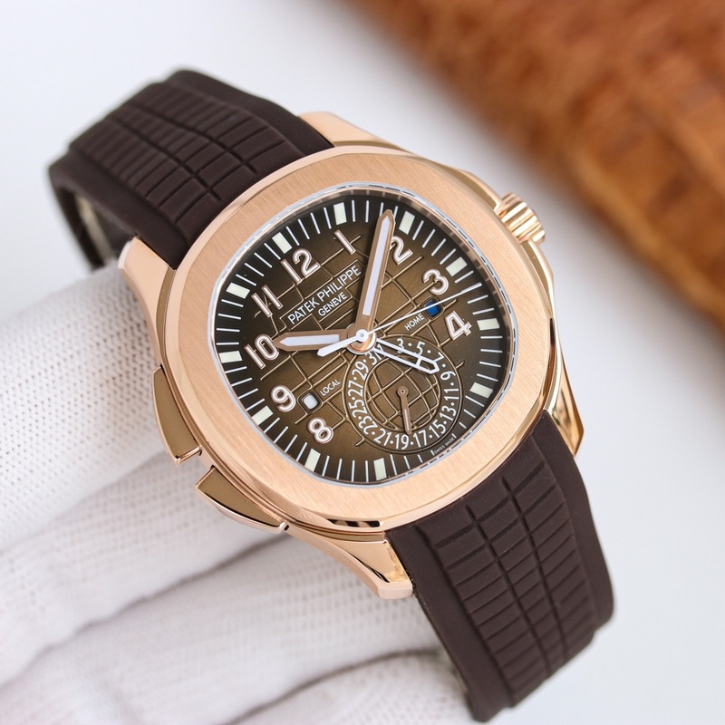 Patek Philippe Aquanaut 5164A-001 Travel Time Replica Watch with Modern Appeal-7
