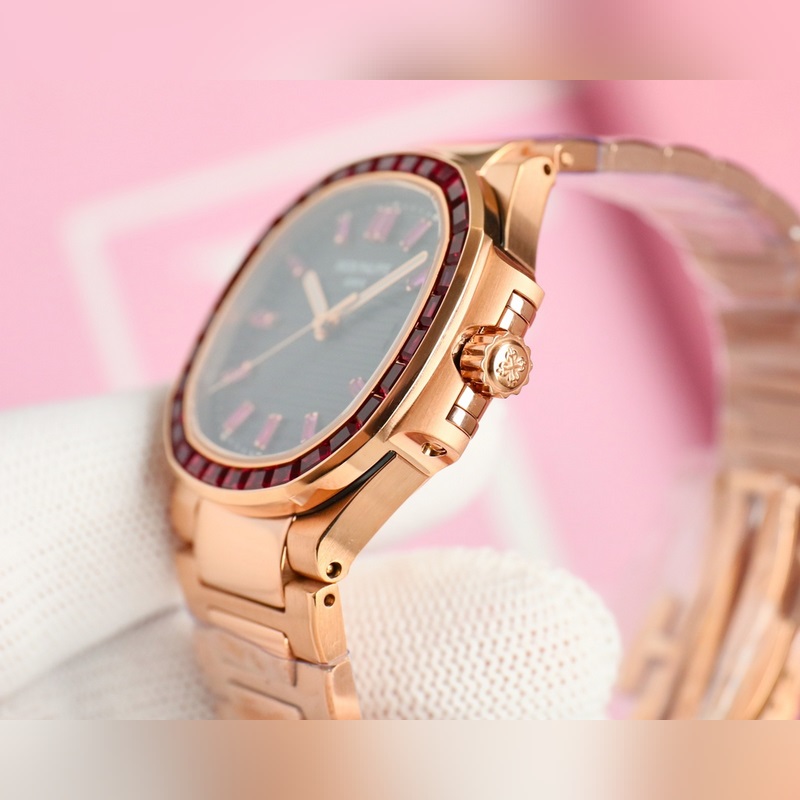 Patek Philippe Nautilus GR Factory 2025 Hidden Dial Women's Replica Watch-5