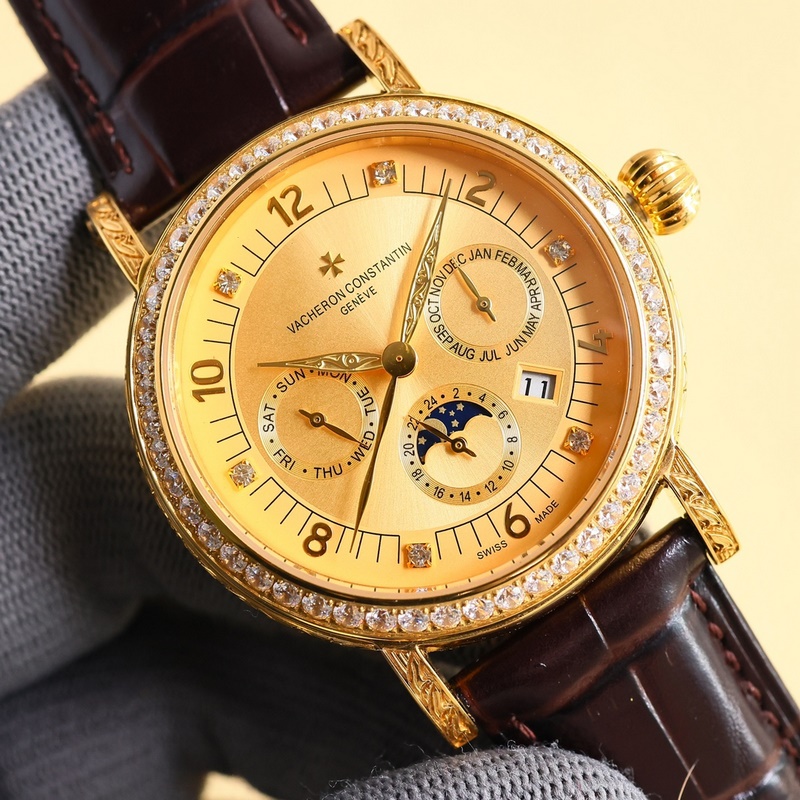 Patek Philippe Calatrava Elegant Engraved Case with Strong Aesthetics-4