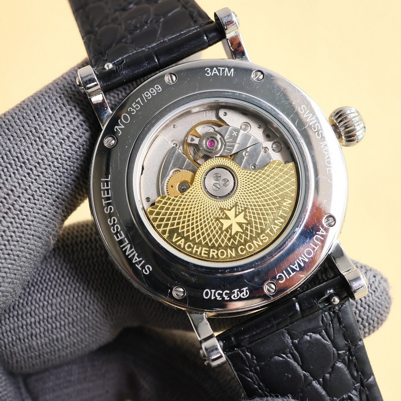 Patek Philippe Calatrava Elegant Silver Hooks with Artistic Dial Design-6