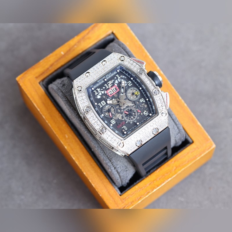 Richard Mille RM-011 Full Diamond 6-Function Replica Watch-2