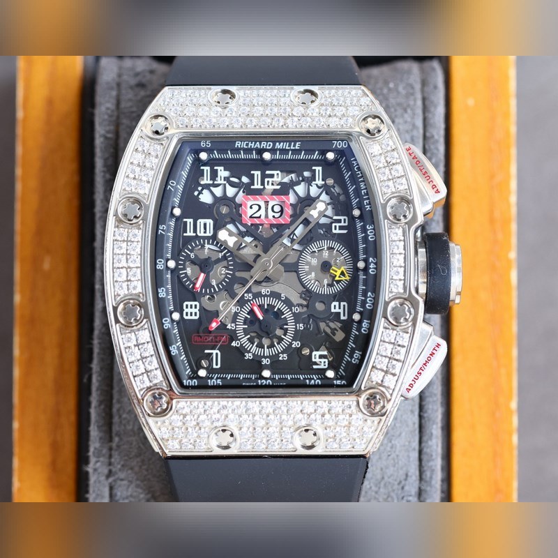 Richard Mille RM-011 Full Diamond 6-Function Replica Watch-3